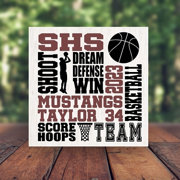 Personalized Basketball Team Player Sign Senior Night Awards Banquets Gift